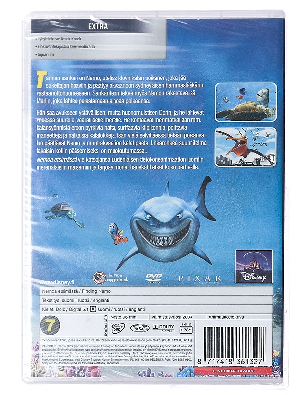 Nemoa etsimässä - DVD - DVD-elokuvat - 10105387564 - 1