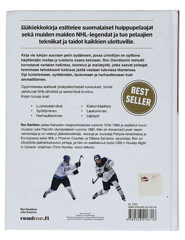 Jääkiekkokirja : huippupelaajien tekniikat ja taidot - Davidson, Ron - Tietokirjat ja oppaat - 10105387574 - 1