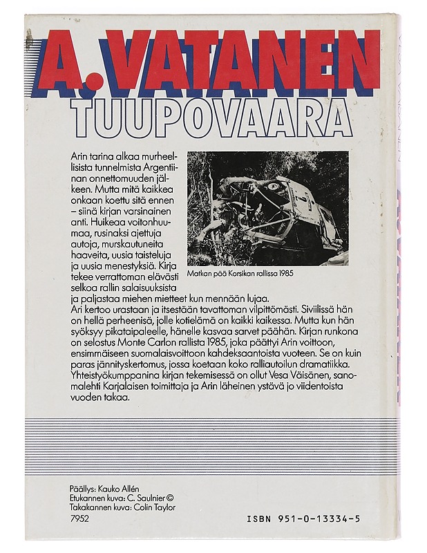 A. Vatanen, Tuupovaara - Vatanen, Ari - Elämäkerrat ja muistelmat - 10105387585 - 1