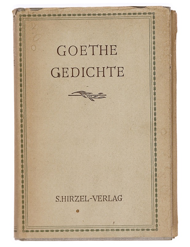 Goethe gedichte - Walter Tiemann - Romaanit ja novellit - 10105387634 - 0