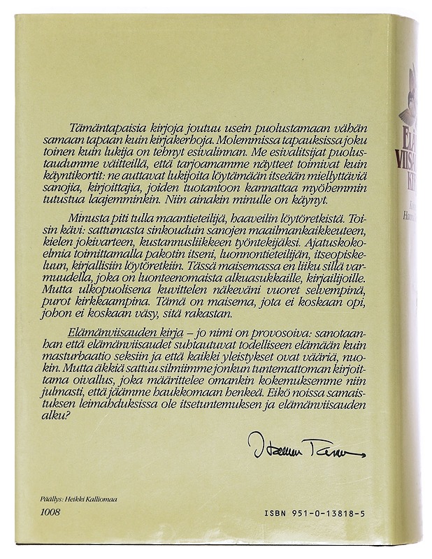 Elämänviisauden kirja - Tarmio, Hannu - Tietokirjat ja oppaat - 10105387649 - 1