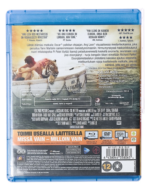 Piin Elämä - Blu-Ray - Blu-ray-levyt - 10105387760 - 1
