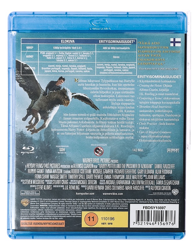 Harry Potter ja Azkabanin vanki -Blu-Ray - Blu-ray-levyt - 10105387776 - 1
