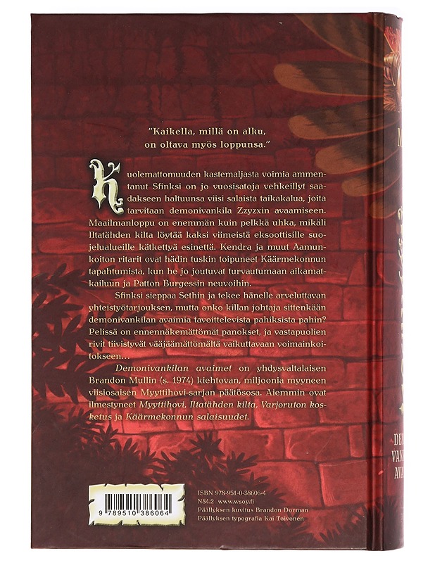 Demonivankilan avaimet - Mull, Brandon - Fantasia- ja scifi - 10105387863 - 1