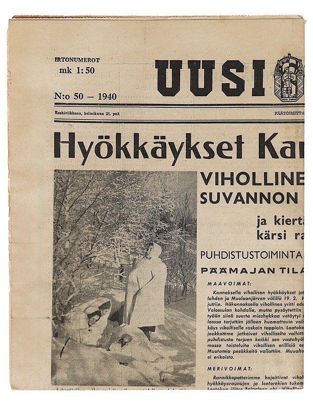 Uusi Suomi 1940 - Lehdet - 10105388095 - 0