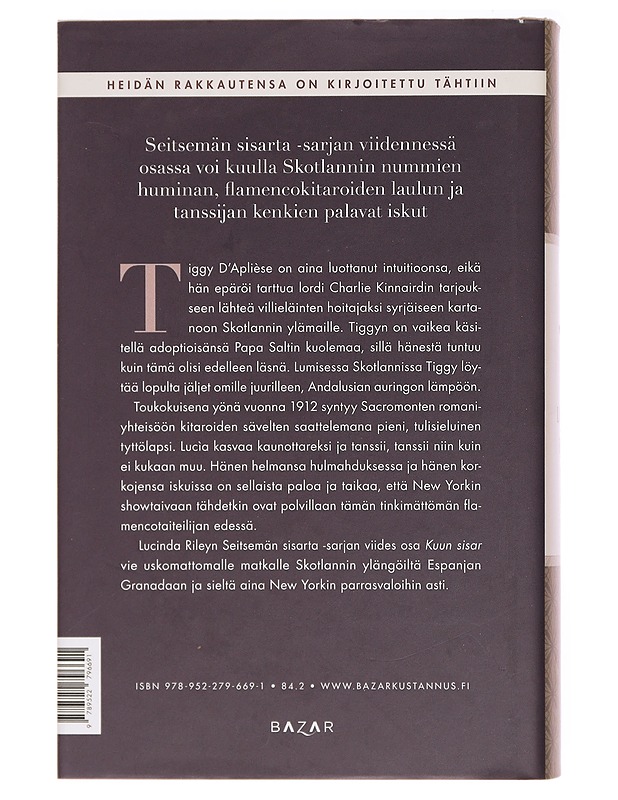 Kuun sisar : Tiggyn tarina - Riley, Lucinda - Romaanit ja novellit - 10105388107 - 1