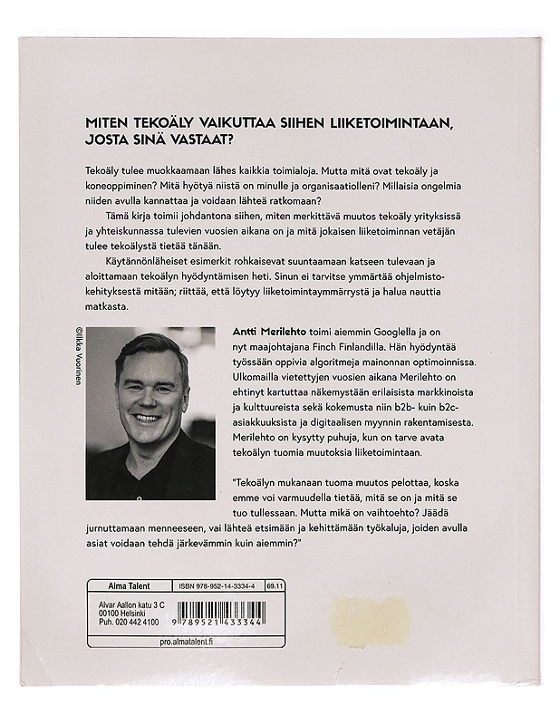 Tekoäly : matkaopas johtajalle - Antti Merilehto - Tietokirjat ja oppaat - 10105388115 - 1