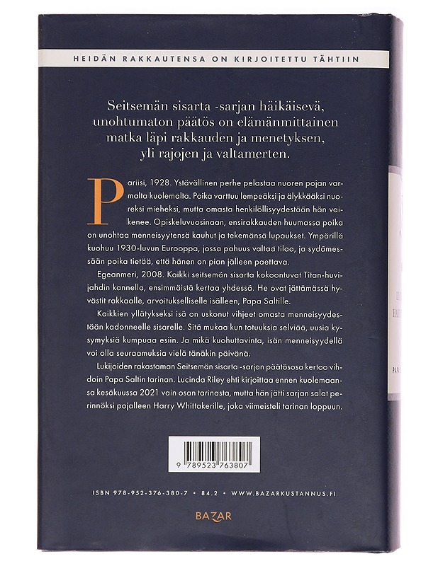 Atlas, Papa Saltin tarina - Riley, Lucinda - Romaanit ja novellit - 10105388127 - 1