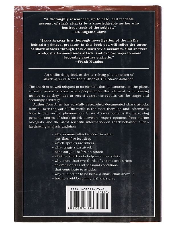 Shark attacks: Their causes and avoidance - Thomas B. Allen - Tietokirjat ja oppaat - 10105388196 - 1