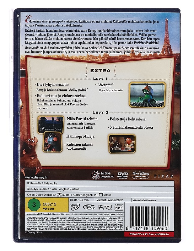 Rottatouille - DVD - DVD-elokuvat - 10105388205 - 1