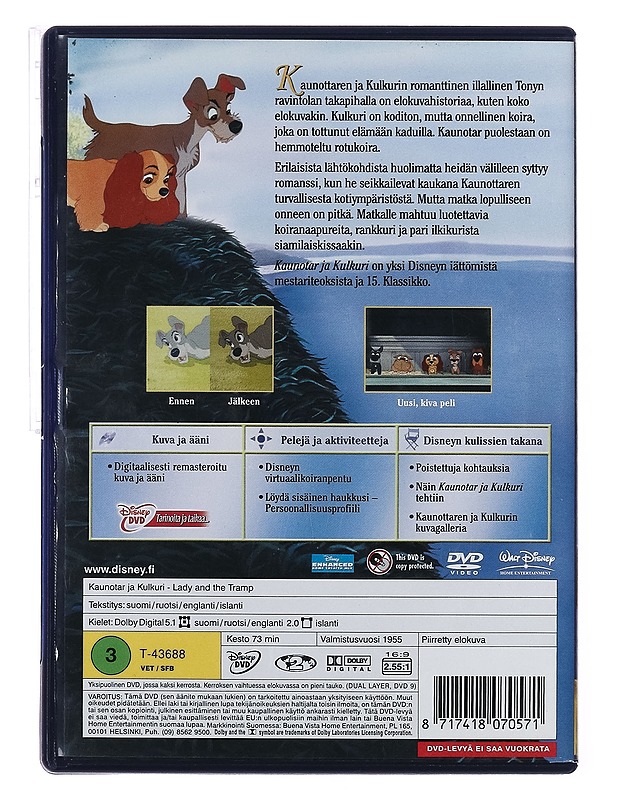 Kaunotar ja kulkuri - DVD - DVD-elokuvat - 10105388208 - 1
