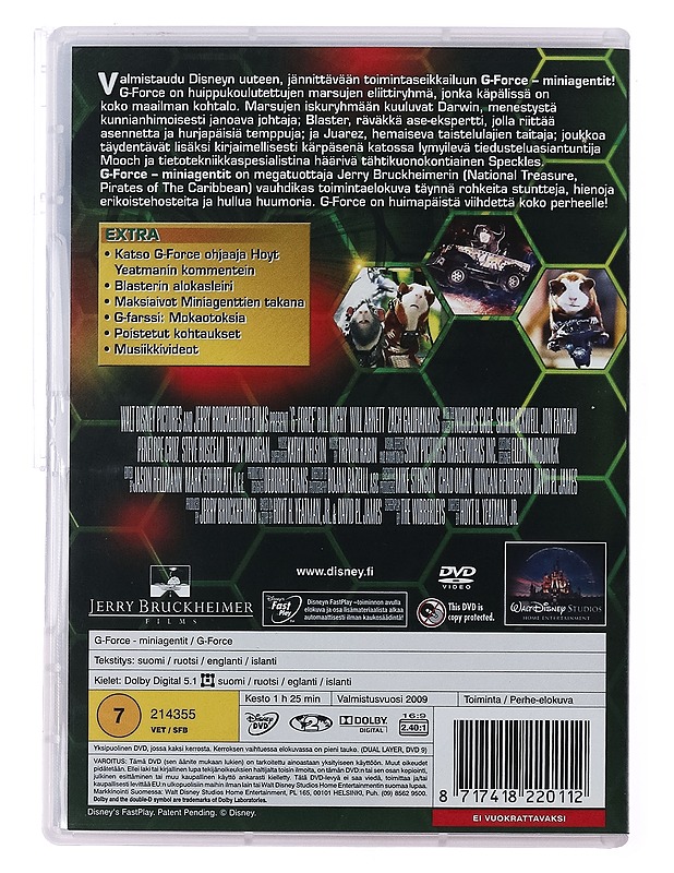 G-force miniagentit - DVD - DVD-elokuvat - 10105388217 - 1
