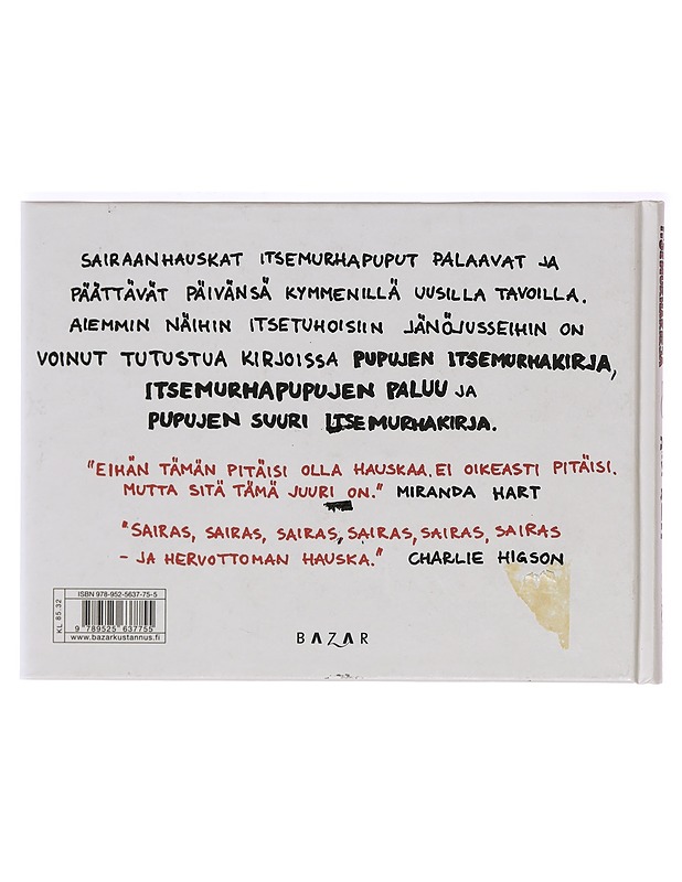 Pupujen uusi itsemurhakirja - Riley, Andy - Sarjakuvat - 10105388223 - 1