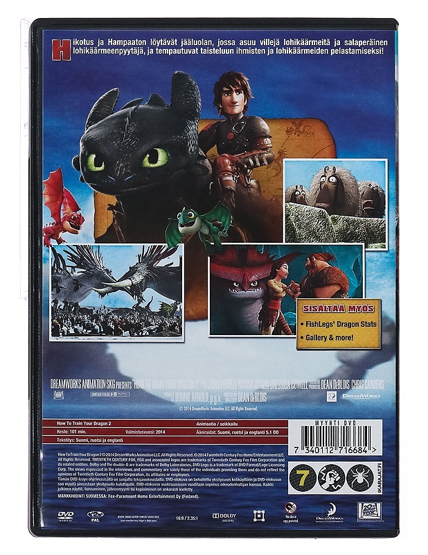 Näin koulutat lohikäärmeesi 2 - DVD - DVD-elokuvat - 10105388227 - 1