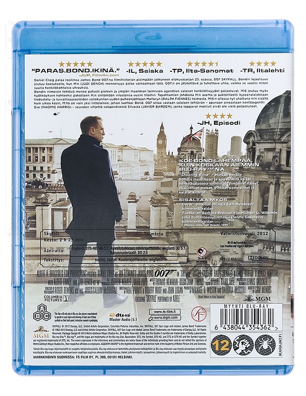 Skyfall - Blu-Ray - Blu-ray-levyt - 10105388235 - 1