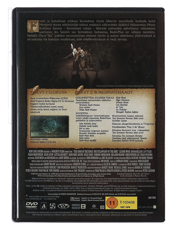 Taru sormusten herrasta: Sormuksen ritarit - DVD - DVD-elokuvat - 10105388263 - 1
