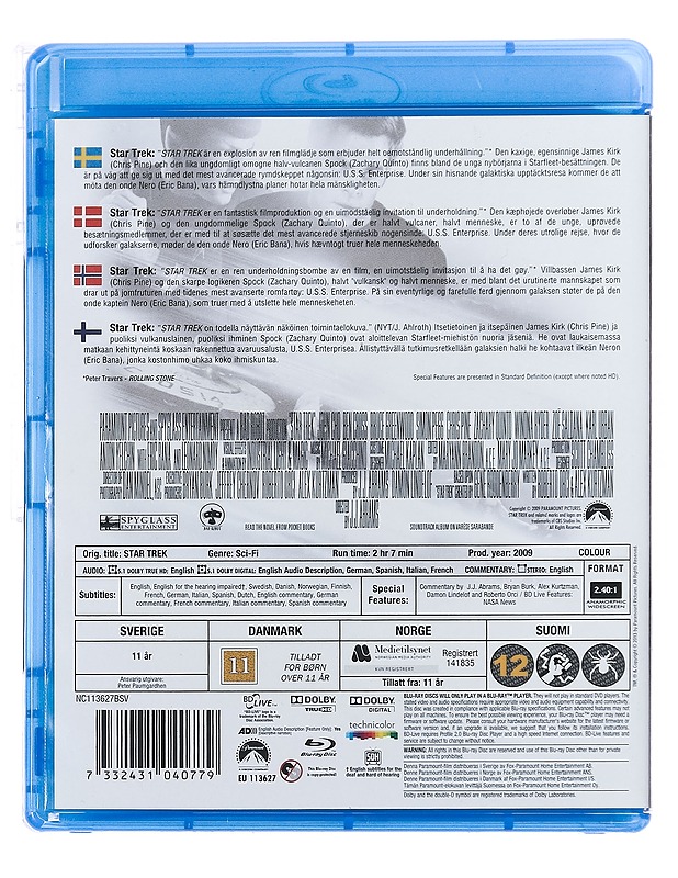 Star Trek - Blu-Ray - Blu-ray-levyt - 10105388271 - 1