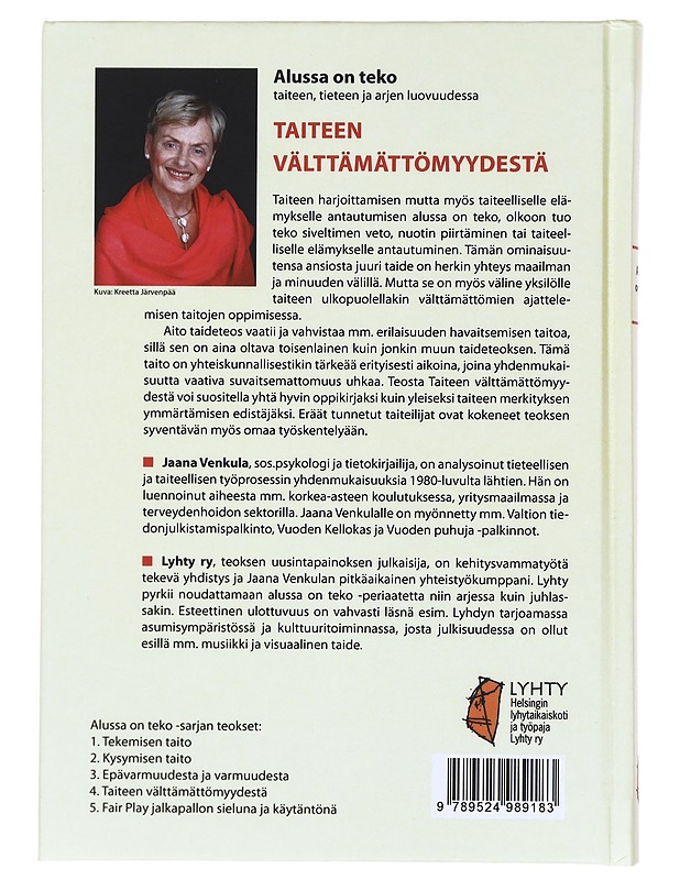 Taiteen välttämättömyydestä - Jaana Venkula - Taide- ja kulttuurikirjat - 10105388301 - 1