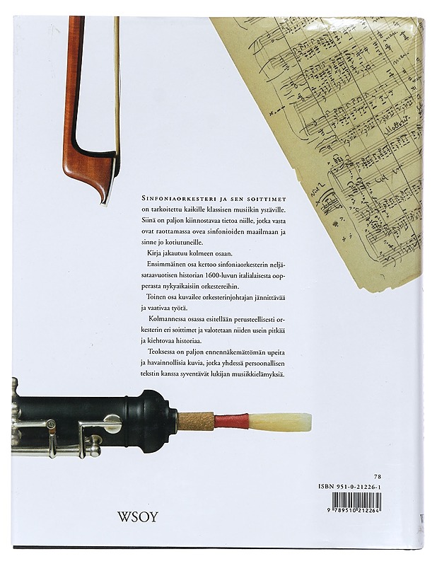 Sinfoniaorkesteri ja sen soittimet - Kruckenberg, Sven - Tietokirjat ja oppaat - 10105388311 - 1