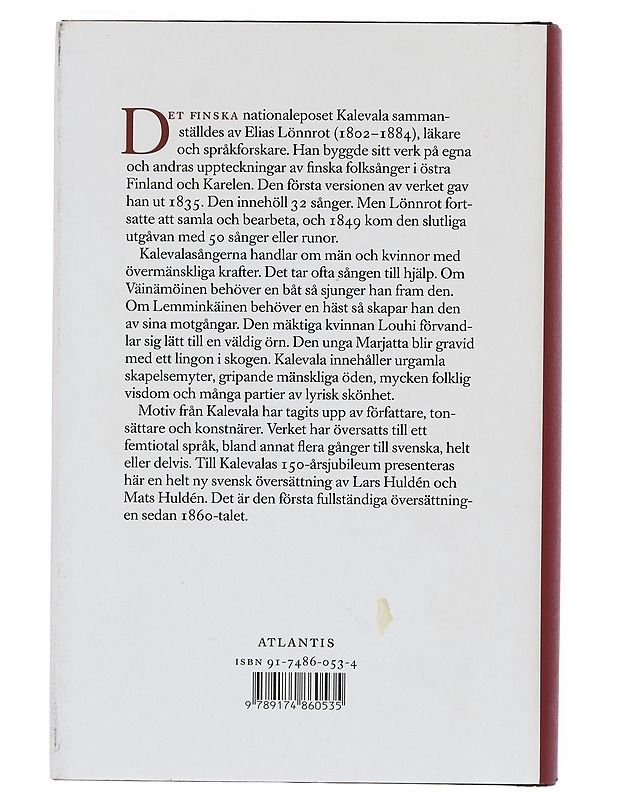 Kalevala - Huldén, Lars - Romaanit ja novellit - 10105388363 - 1