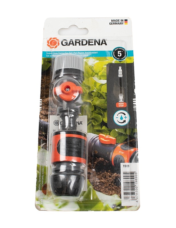 GARDENA Soaker Hose Connection Set letkuliitin - Muut urheiluvälineet ja vapaa-aika - 10105388375 - 0