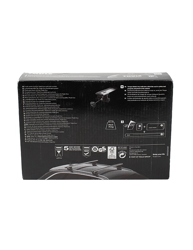 THULE Evo Flush Rail jalka, 4 kpl - Muut urheiluvälineet ja vapaa-aika - 10105388377 - 1