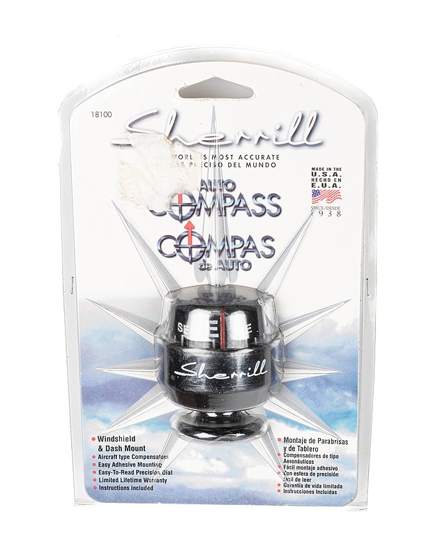 SHERRILL Auto Compass kompassi - Muut urheiluvälineet ja vapaa-aika - 10105388384 - 0