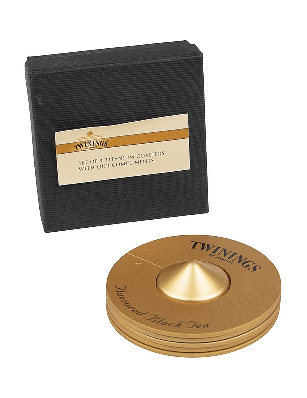 TWININGS Titanium Coasters lasinaluset, 4 kpl - Tarjoiluastiat - 10105388482 - 0