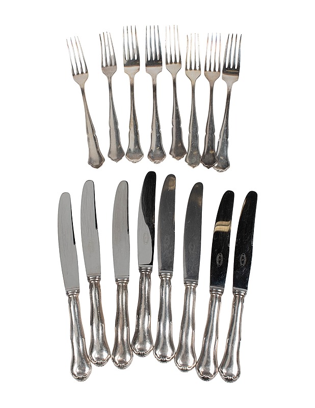 HACKMAN Sorsakoski Chippendale haarukka ja veitsi, 8 paria - Designsuosikit - 10105388488 - 0