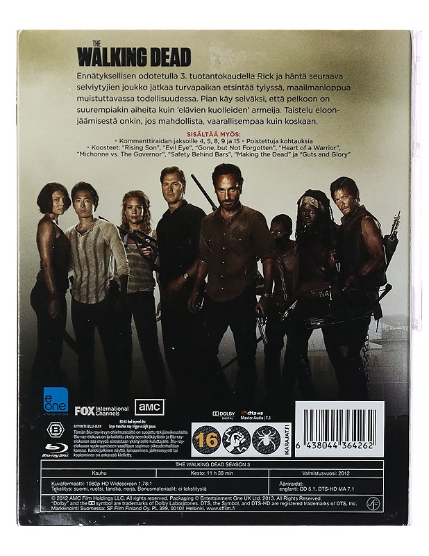 The Walking Dead: 3. Kausi - Blu-ray  - Blu-ray-levyt - 10105388526 - 1