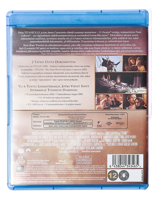 Titanic - Blu-Ray + DVD - DVD-elokuvat - 10105388532 - 1