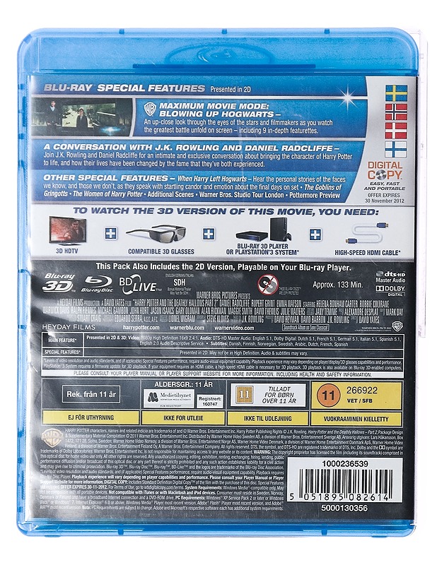 Harry Potter And The Deathly hallows  part 2- Blu-ray  - Blu-ray-levyt - 10105388613 - 1