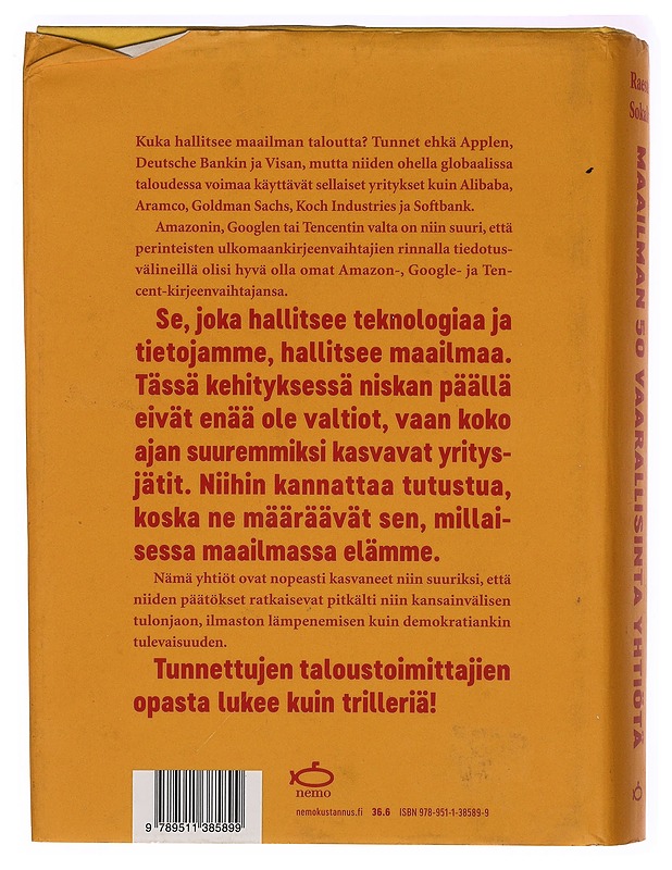 Maailman 50 vaarallisinta yhtiötä - Raeste, Juha-Pekka - Tietokirjat ja oppaat - 10105388897 - 1