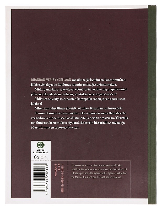 Tuomio ja sovitus : Ruandan kansanmurhan tilinteko - Pesonen, Hannu - Elämäkerrat ja muistelmat - 10105388924 - 1