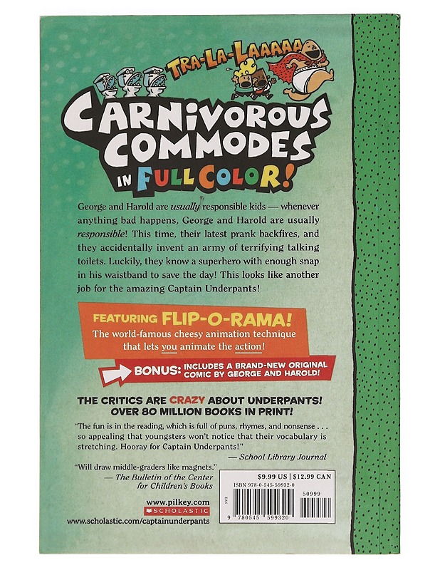 Captain Underpants and the attack of the talking toilets - Pilkey, Dav - Lastenkirjat - 10105388969 - 1