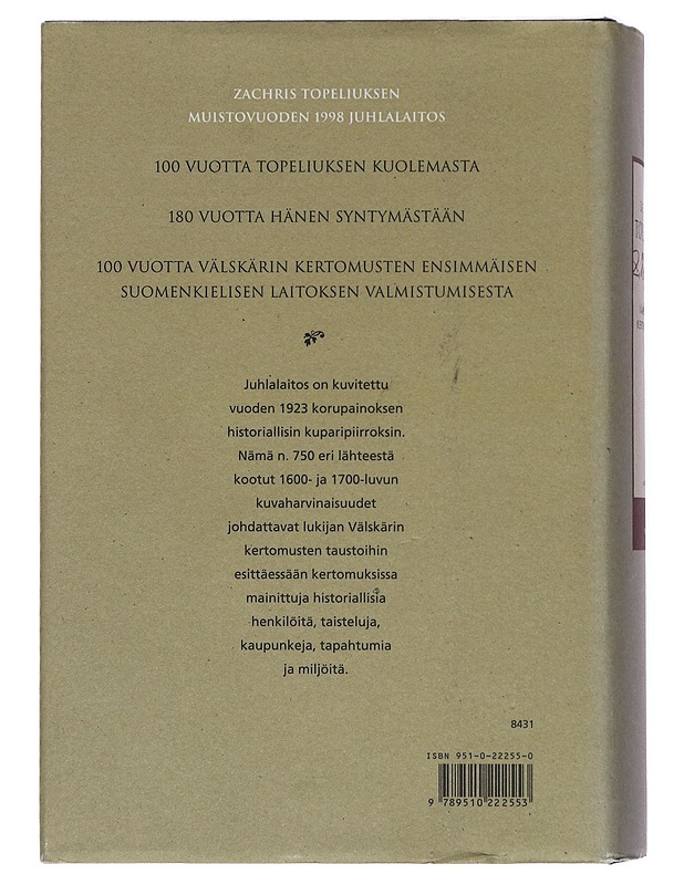 Välskärin kertomuksia I - Topelius, Zacharias - Romaanit ja novellit - 10105389004 - 1