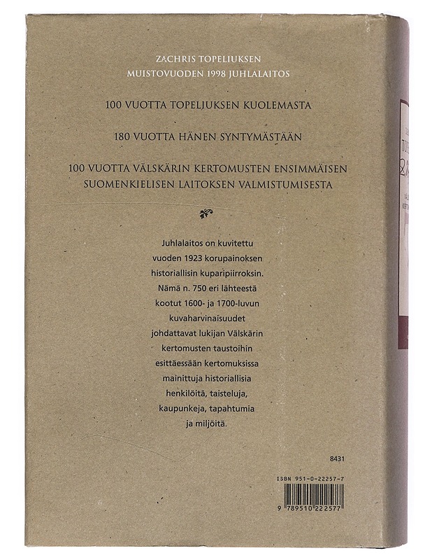 Välskärin kertomuksia III - Topelius, Zacharias - Romaanit ja novellit - 10105389006 - 1