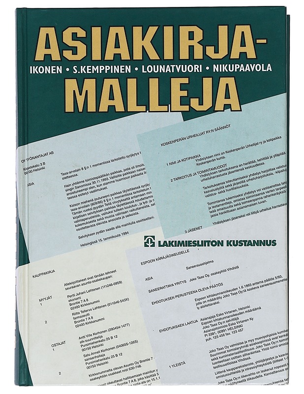 Asiakirjamalleja - Ikonen, Martti - Tietokirjat ja oppaat - 10105389007 - 0