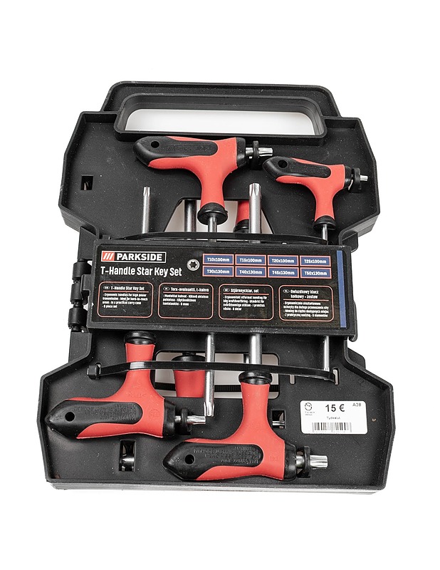 PARKSIDE t -kahvainen Torx -avainsetti - Rakennustarvikkeet - 10105389016 - 0