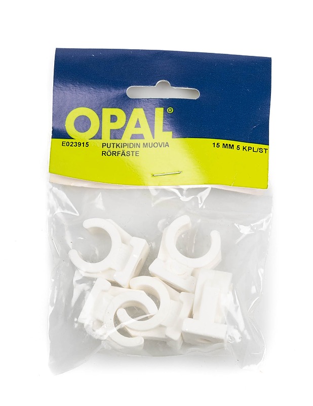 OPAL putkipidin, avoin, 15 mm, 5 kpl - Rakennustarvikkeet - 10105389043 - 0