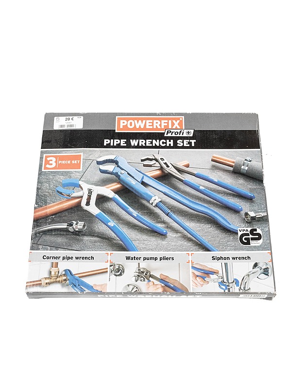 POWERFIX Profi putkipihtisarja, 3 osaa - Rakennustarvikkeet - 10105389045 - 0