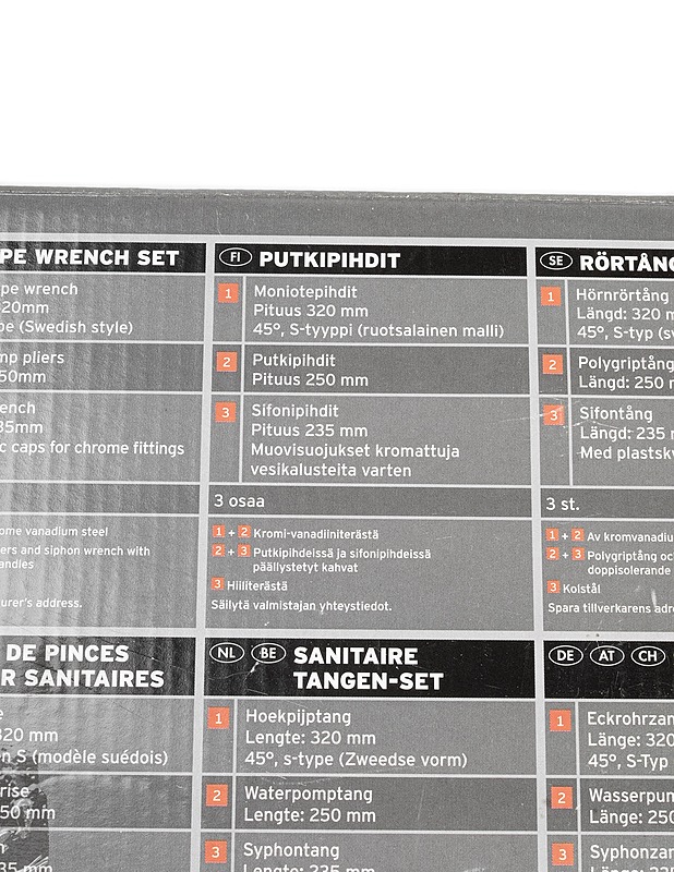 POWERFIX Profi putkipihtisarja, 3 osaa - Rakennustarvikkeet - 10105389045 - 1
