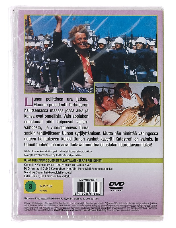 Uuno Turhapuro: Suomen tasavallan herra presidentti - DVD-elokuvat - 10105389066 - 1