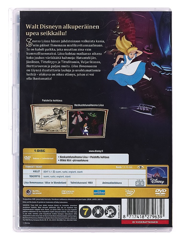 Liisa Ihmemaassa - DVD - DVD-elokuvat - 10105389072 - 1