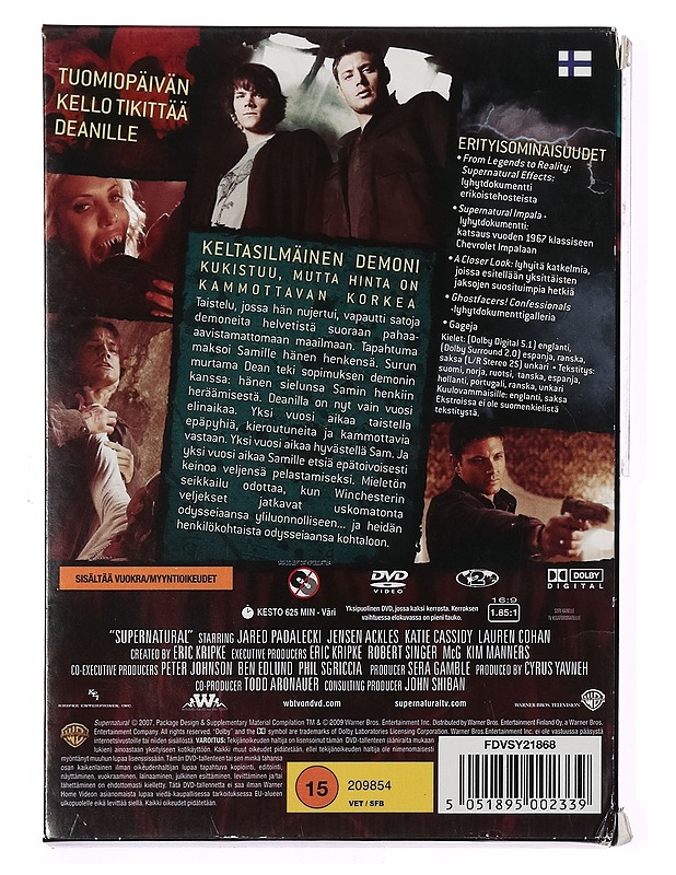 Supernatural: Kolmas tuotantokausi - DVD - DVD-elokuvat - 10105389078 - 1