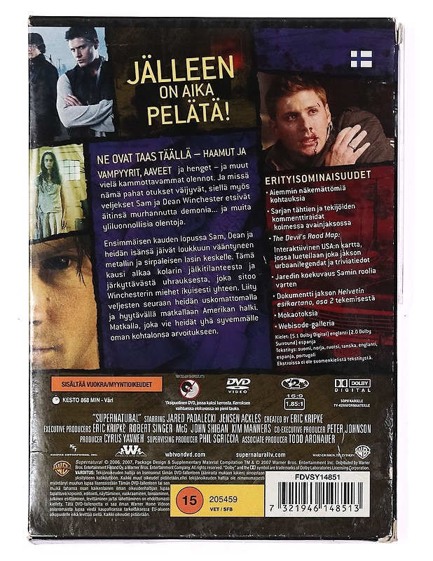 Supernatural: Toinen tuotantokausi - DVD - DVD-elokuvat - 10105389080 - 1