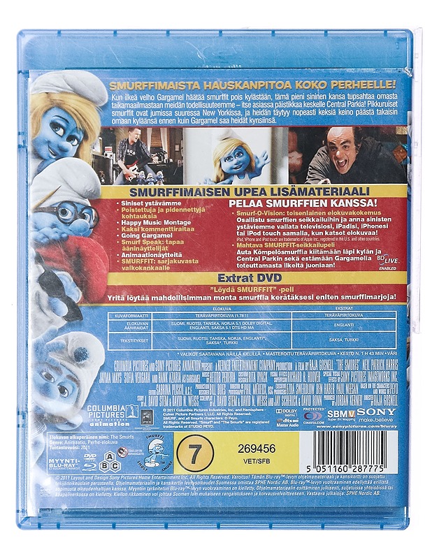 Smurffit - Blu-Ray + DVD - DVD-elokuvat - 10105389090 - 1