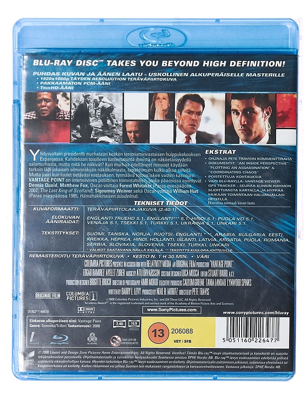 Vantage Point - Blu-Ray - Blu-ray-levyt - 10105389093 - 1