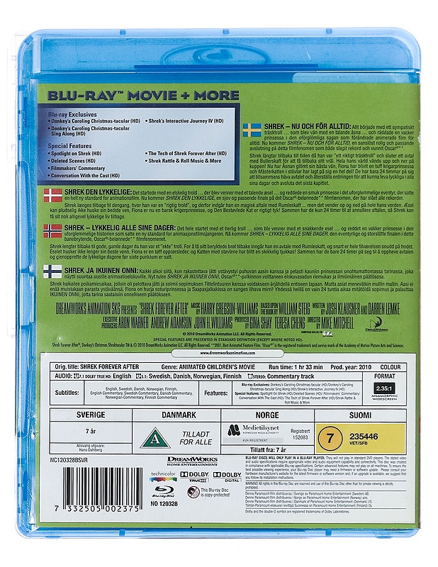 Shrek Forever After - Blu-ray-levyt - 10105389113 - 1