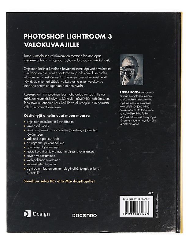 Photoshop Lightroom 3 valokuvaajille - Pekka Potka - Tietokirjat ja oppaat - 10105389140 - 1